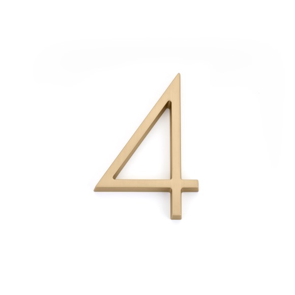 Emtek 2834 7" Modern House Number - 4