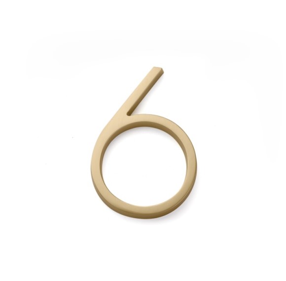 Emtek 2836 7" Modern House Number - 6