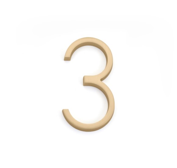 Emtek 2833 7" Modern House Number - 3