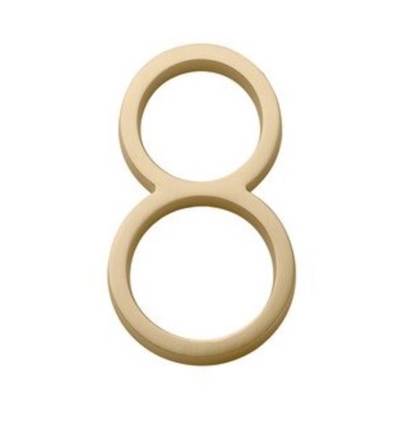 Emtek 2838 7" Modern House Number - 8