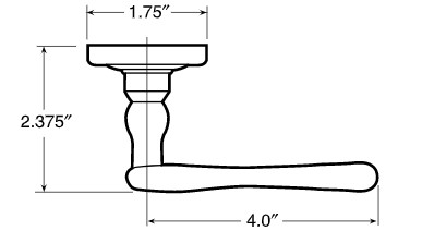 5108 Estate Lever Only | Buy a 5108-RLMR 5108 Estate Lever Only Baldwin ...